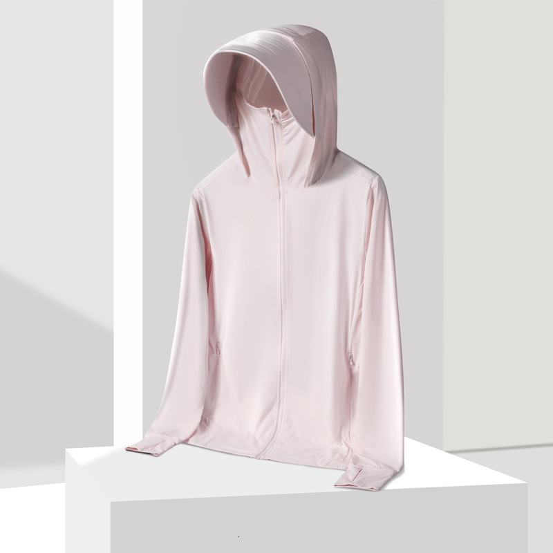 Sunscreen Clothing for Women in Summer Uv Protection Sun Protection Hooded Skin Clothing Thin and Breathable Ice Silk Sunscreen Clothing Fishing Cloth