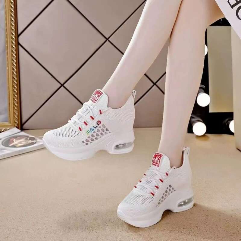 2025 Summer New Breathable Thick Bottom Comfortable Women's Designer Fashion Sports Shoes with Lace Wedge Multi functional Women's Shoes
