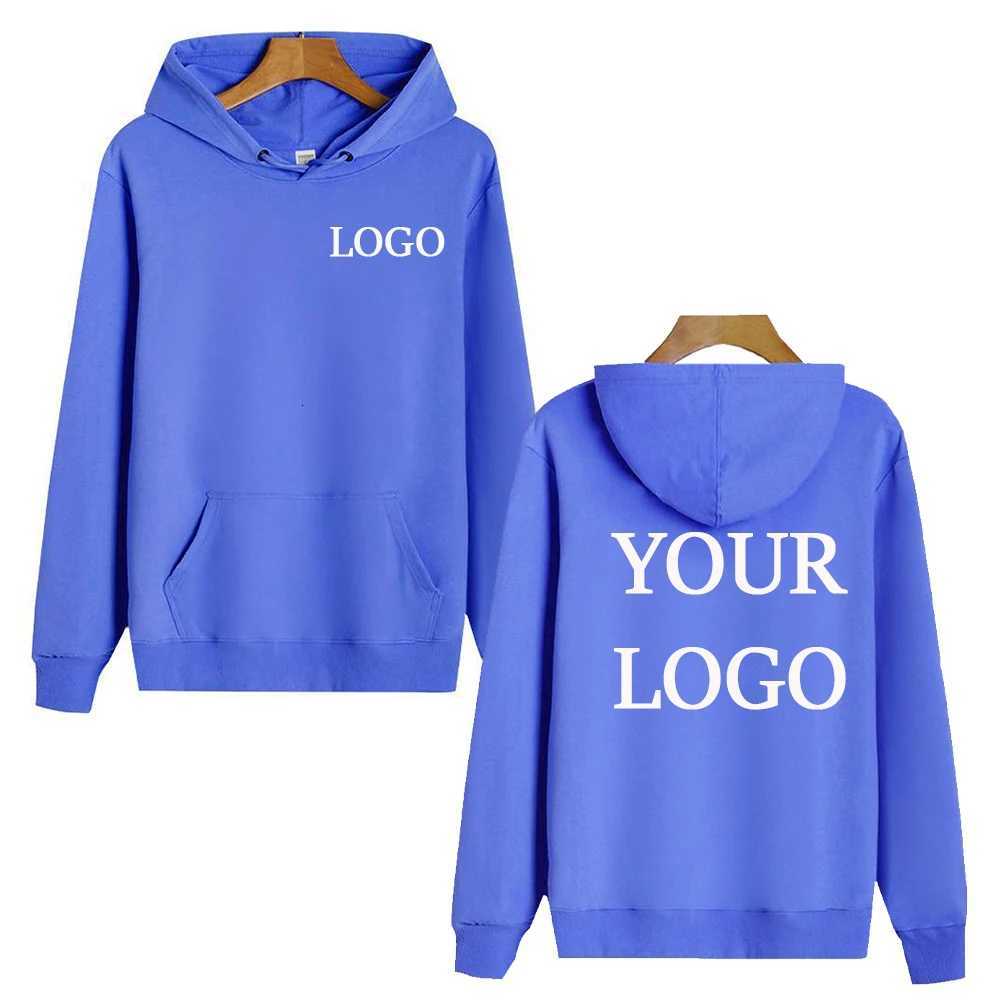 POD customization High Quality 100 Cotton Hoodie Customise Your Mens Fashion Sports Sweatshirt Womens Street Casual Pullover HoodieT251112