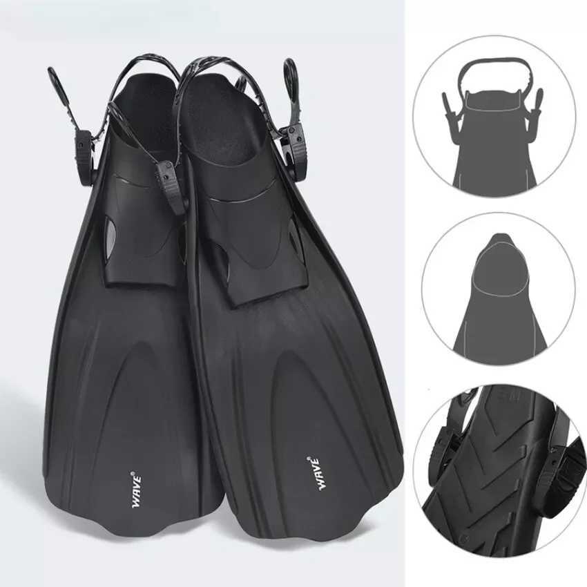 Swimming fins can be adjusted to human fins inflatable feet swimming flip covers diving equipment portable scuba diving and snorkelingY250412