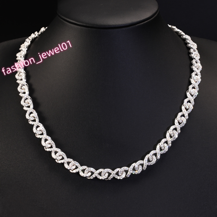 Fashion Chain 18k Gold Plated Silver 10mm Wide D Color VVS Moissanite Diamond Cuban Link Chain for Hiphop Life