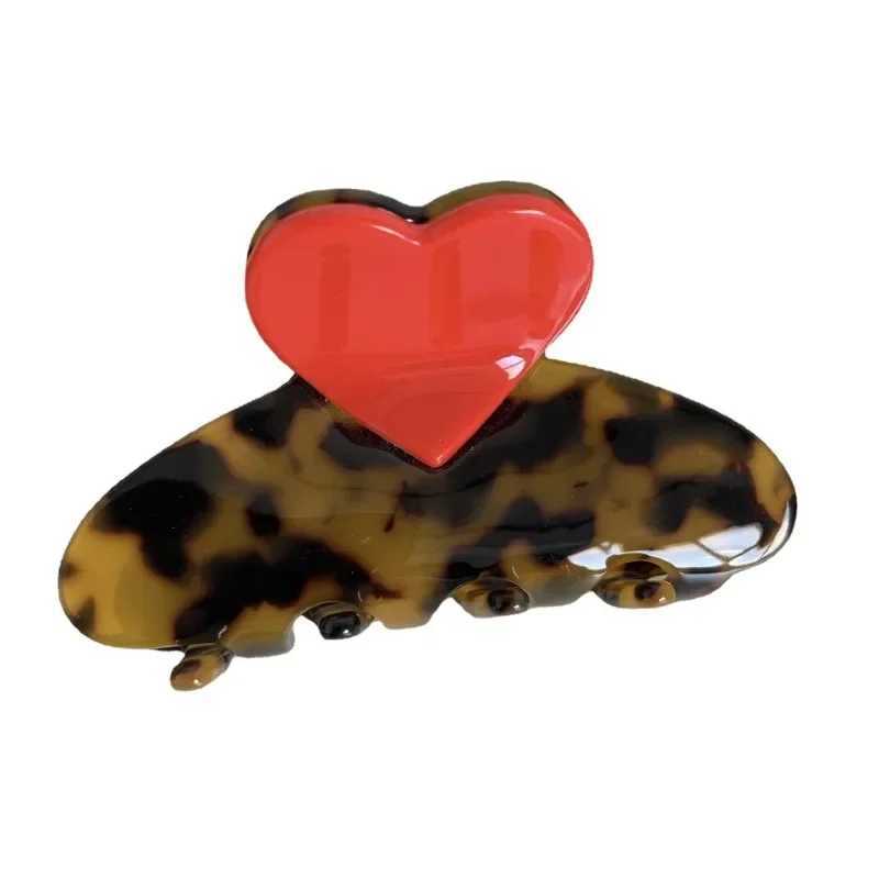 Creative Color Matching Acetate Hair Clip Sweet and Cute Girl Love Grab Clip Back Hairclip Shark Hair Clip Accessories Y2504012