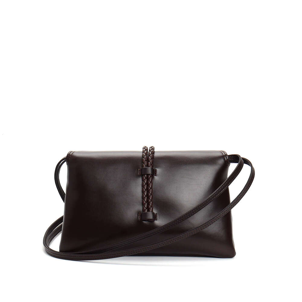 Shu Qi's New Autumn And Winter Product Liberta Trendy Women's High-Quality Cowhide Flip Shoulder Hand-Held Bag, Letter Envelope