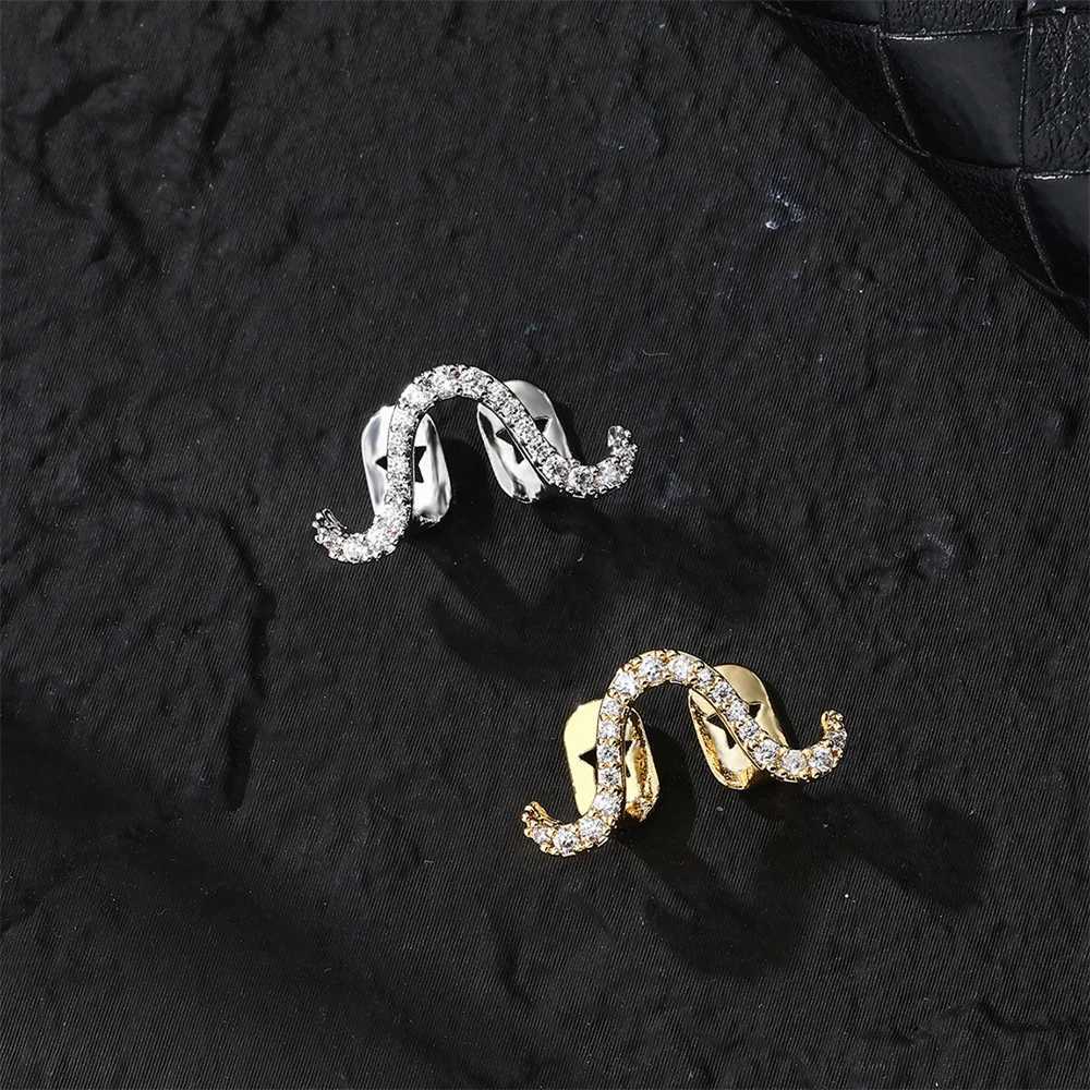 New Fashion Single Bead Teeth Grilz Suitable for Men Women Ice CZ Stones Copper Cosplay Teeth Grilz Jewelry W250412