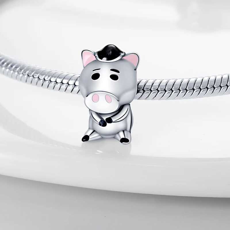 Squirrel Chip Dale Charms Beads Tinker Bell Pink Bear 925 Silver Fit Original Women 925 Bracelet DIY Jewelry Pendant Gift W251112