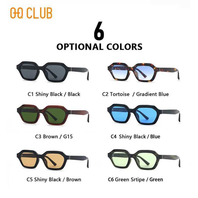 O-Q CLUB Retro Fashion Punk Sunglasses Women Men Sun Glasses Classic Vintage UV400 Eyewear Sunglass Luxury Lunette Womens ManC250411