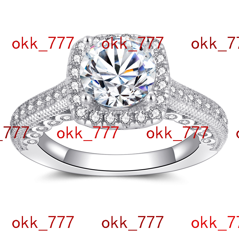Silver Ring Diamond Custom wholesale Diamond Silver Rings Engagement Supplier