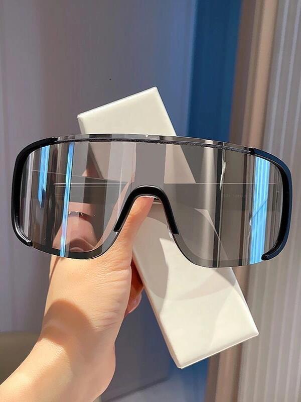 New Colorful UV resistant Men's and Women's Large Frame Windproof Ski Mountaineering Glasses, Outdoor Cycg Glasses
