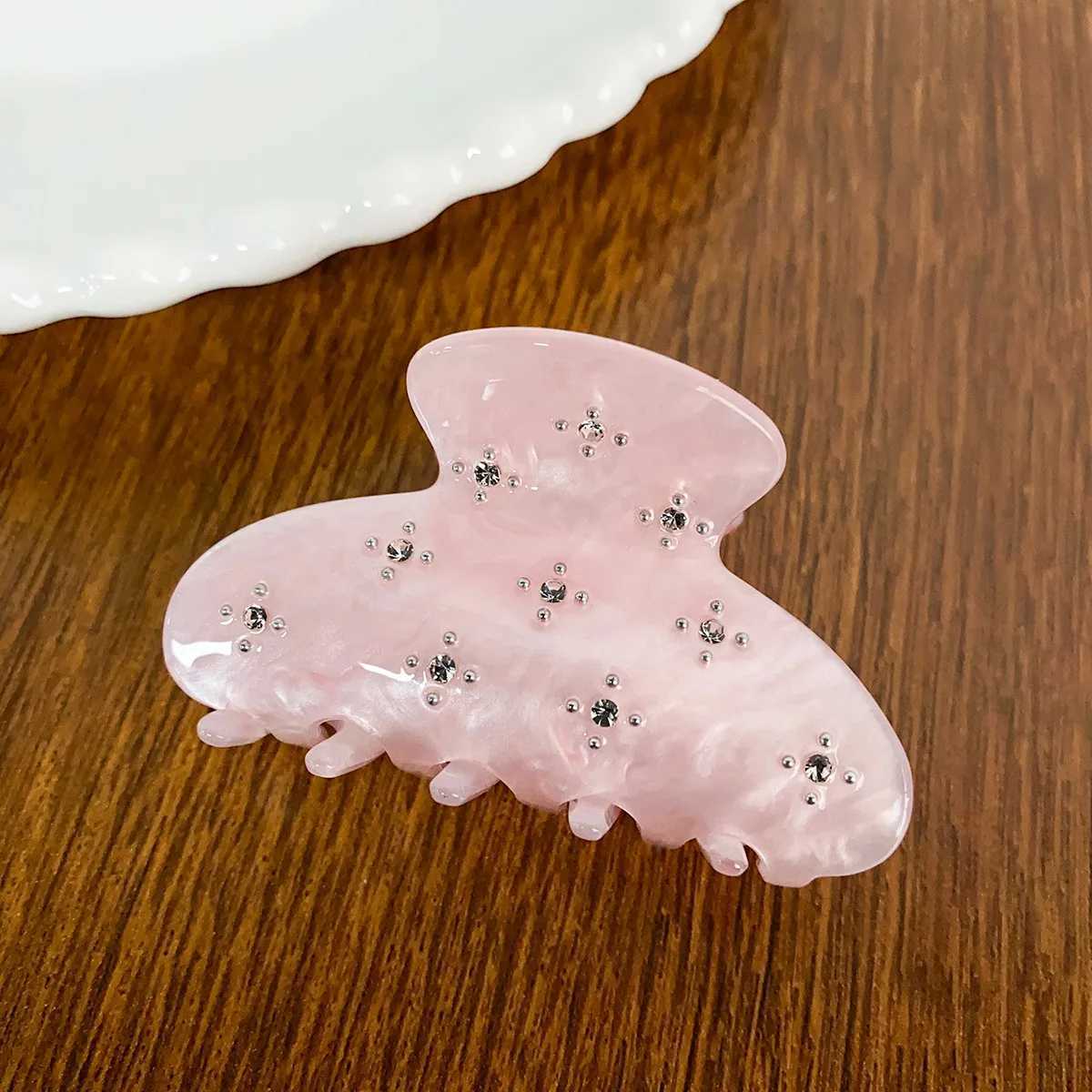 High end elegant lamp luxury diamond flower simple diamond womens hair clip Y2504012