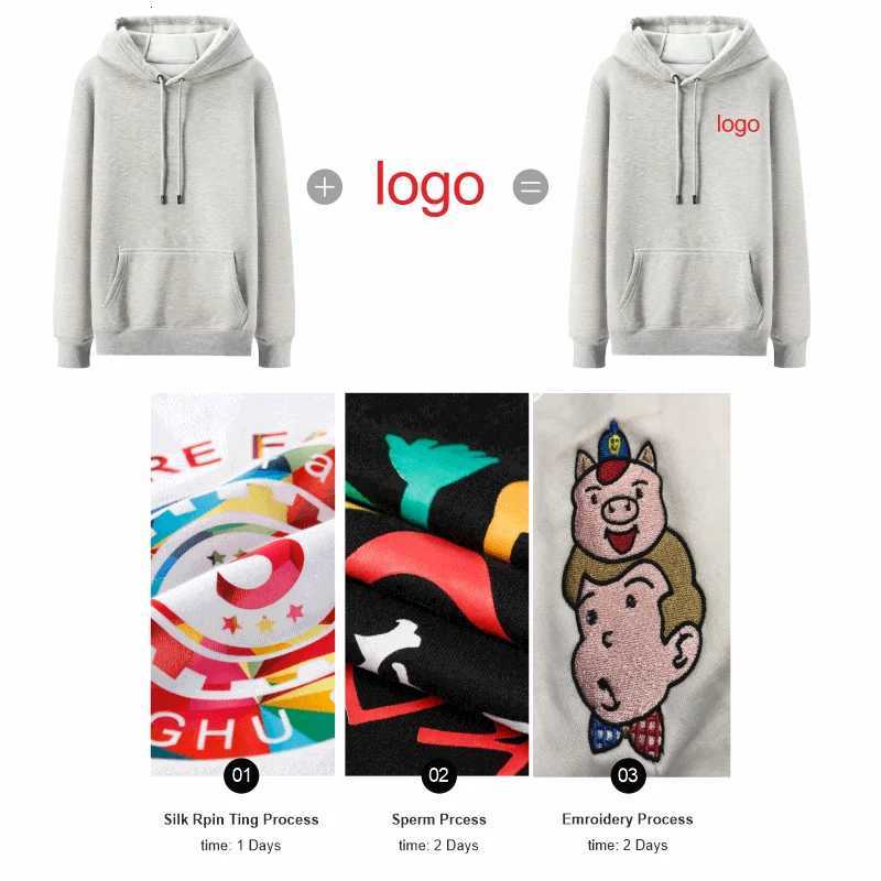 POD customization Elike 8 Color High-Quality Sweatershirt Custom Printed Personal Group Brand Embroidery Men and Women Cotton Hoodie 2025T251112