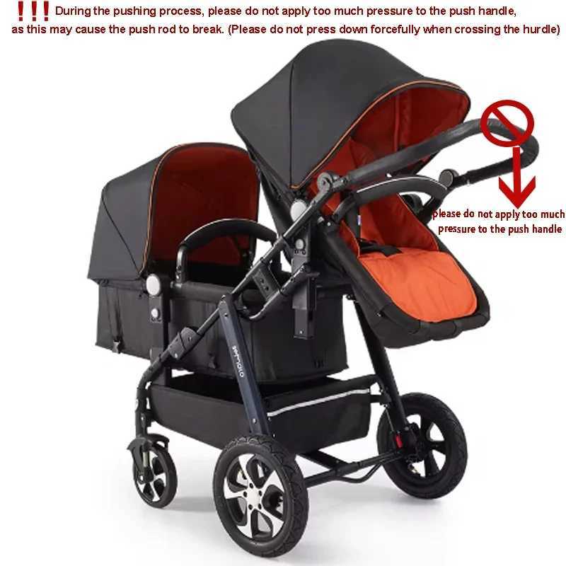 Luxury two seater strollers high view strollers folding strollers two seater strollers lounge chairs and seats W250411