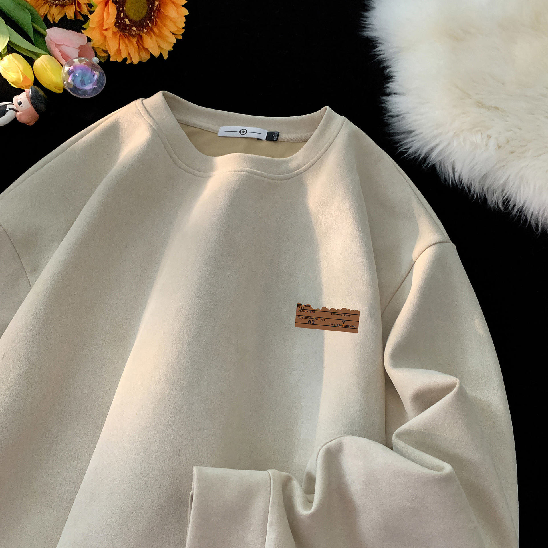 Designer Men's Hoodies Luxurious Design Suede American Retro Vintage Spring And Autumn Long-sleeved With Labeled Letters High Quality Sweatshirts