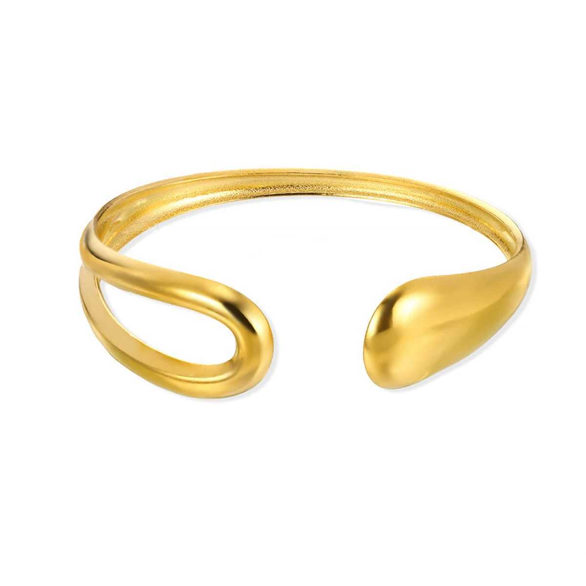 Stainless Steel Bracelet New Novelty Creative Chic irregular Carving Engraved Bracelet For Women Jewelry exquisite party giftsC250411
