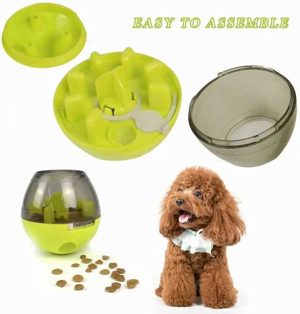 High Quality Interactive dog toy slow food ball food dispenser IQ therapy ball intelligent pet toy dog game training ball pet supplies T2504012