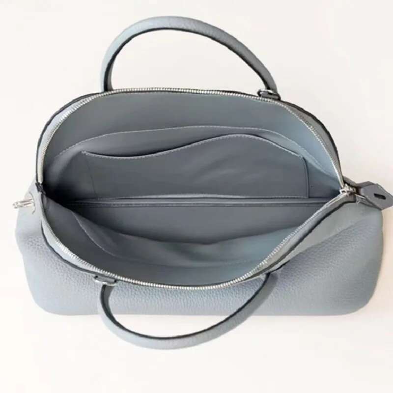 Designer Bag VOAETEC Half-Hand Sewn Steel Hardware Top Layer T Cowhide Bowg Large Shell Commuter Shoulder Bag Vintage Versatile