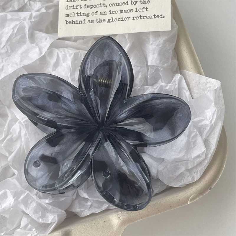 AISHG 8CM gradient egg flower acrylic womens hair clip retro hair clip crab clip bucket girl headwear accessories Y2504012