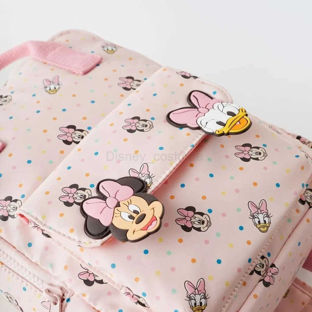 Disney cartoon Minnie Mouse New Kids Backpack Mini Schoolbag Girls and Boys Cute Shoulder Bag X250412