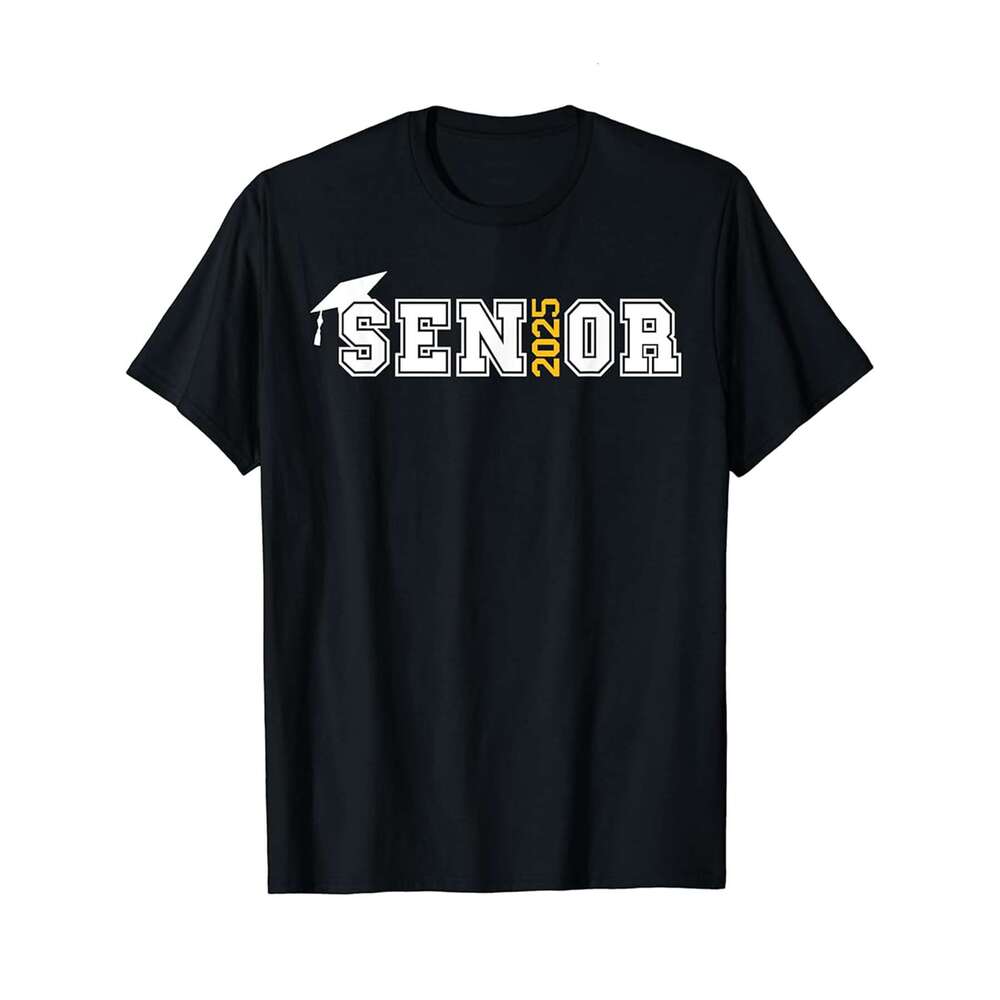 Designer T shirt Senior 2025 Proud Girlfriend Of Graduate - 220g T shits