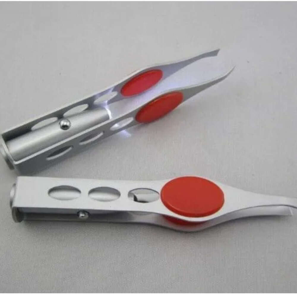 In-business TWEEZER Lightweight Stainless Steel Handy LED Light Eyelash Eyebrow Hair Removal Tweezers Makeup Tool Pinzas Para Depilar