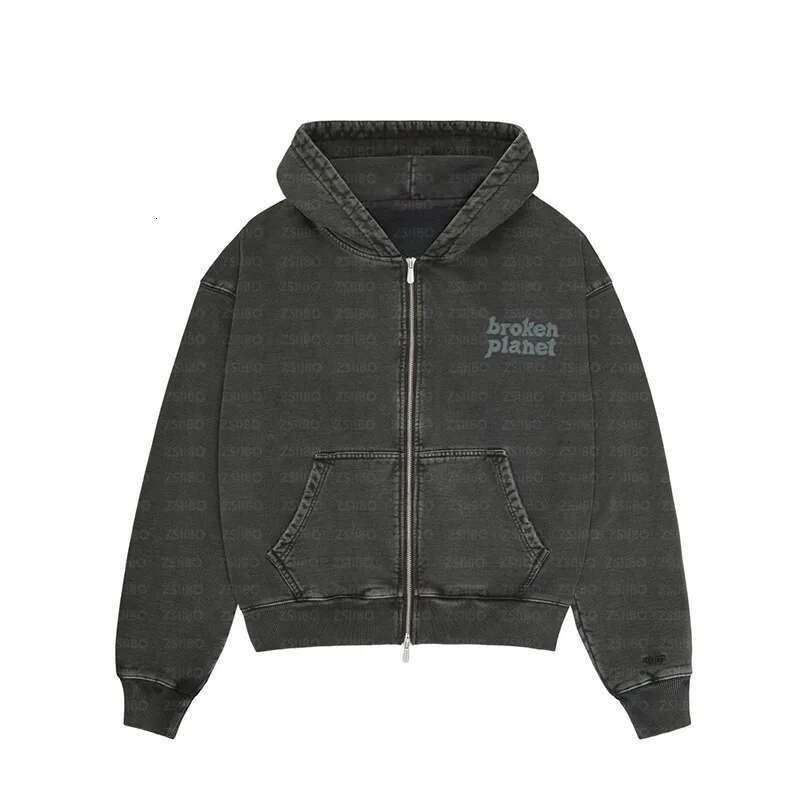 Casual New American Personality Print Fashion Washed Cloth Vintage Hooded Y2k Warm Street Sport Pants Top Suit Autumn And Winter