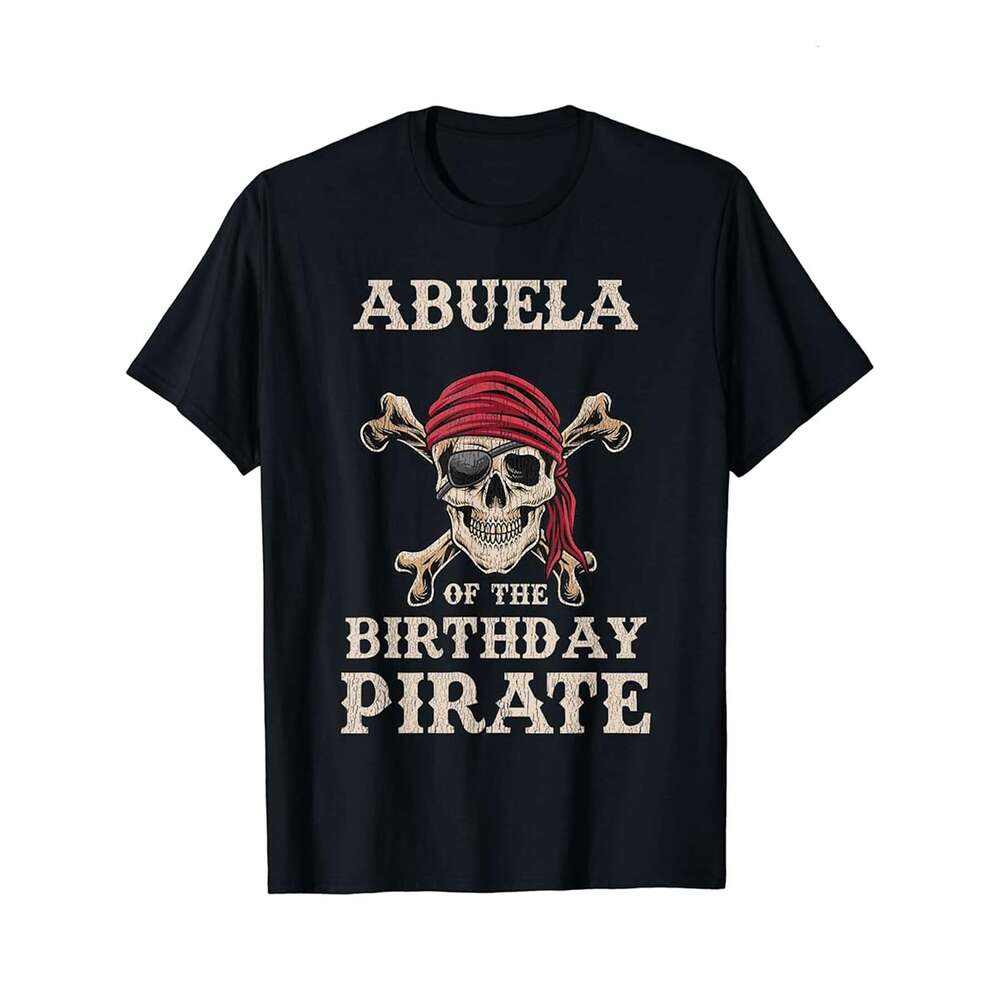 Designer T shirt Abuela of the Birthday Pirate Themed Matching Bday Party - 220g T shits