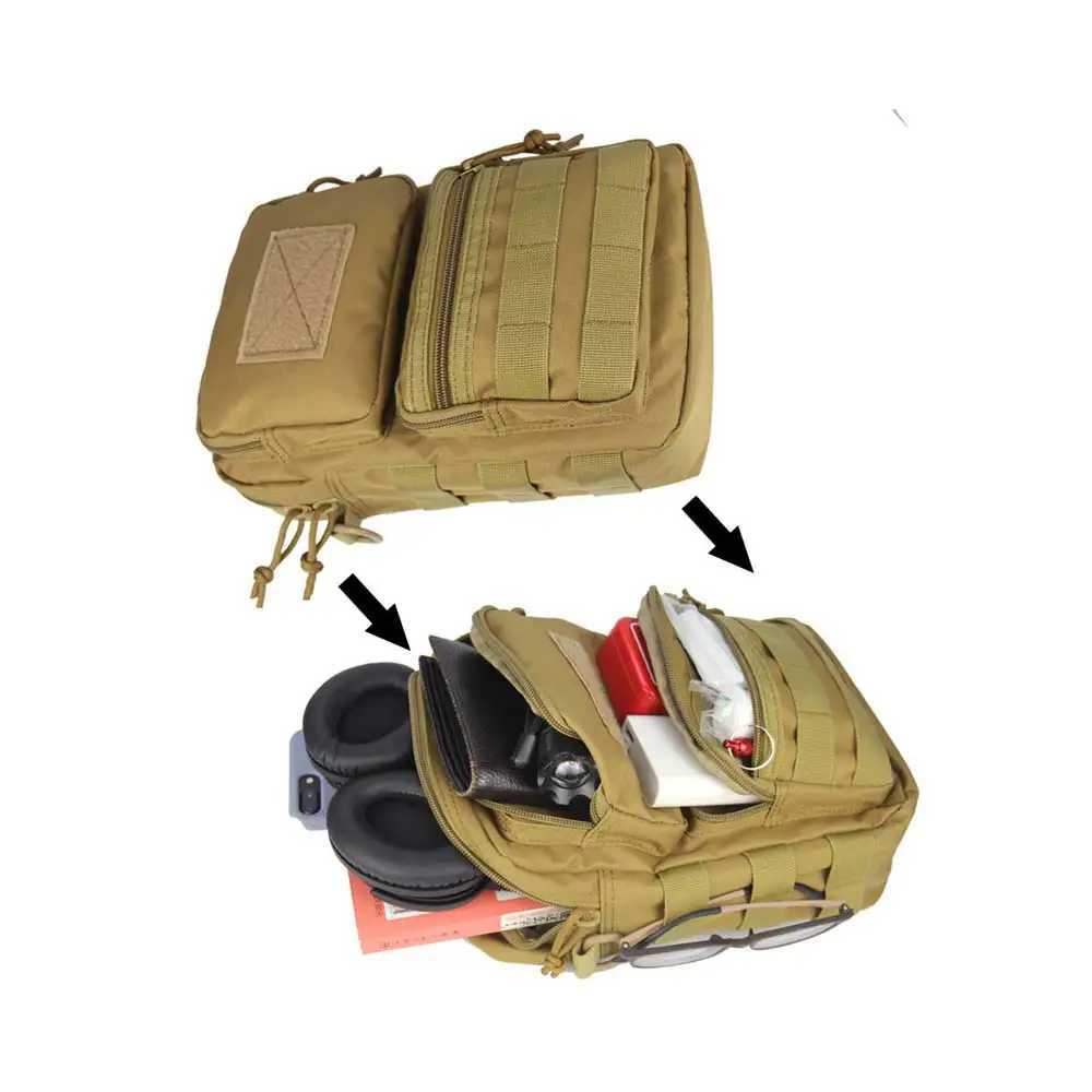 Fishing Tactical Chest Bag Camping Hiking Hunting Shoulder Bag Outdoor Travel Men Fishing Lure Fanny Pack Molle Tackle EDC Bag Z250411
