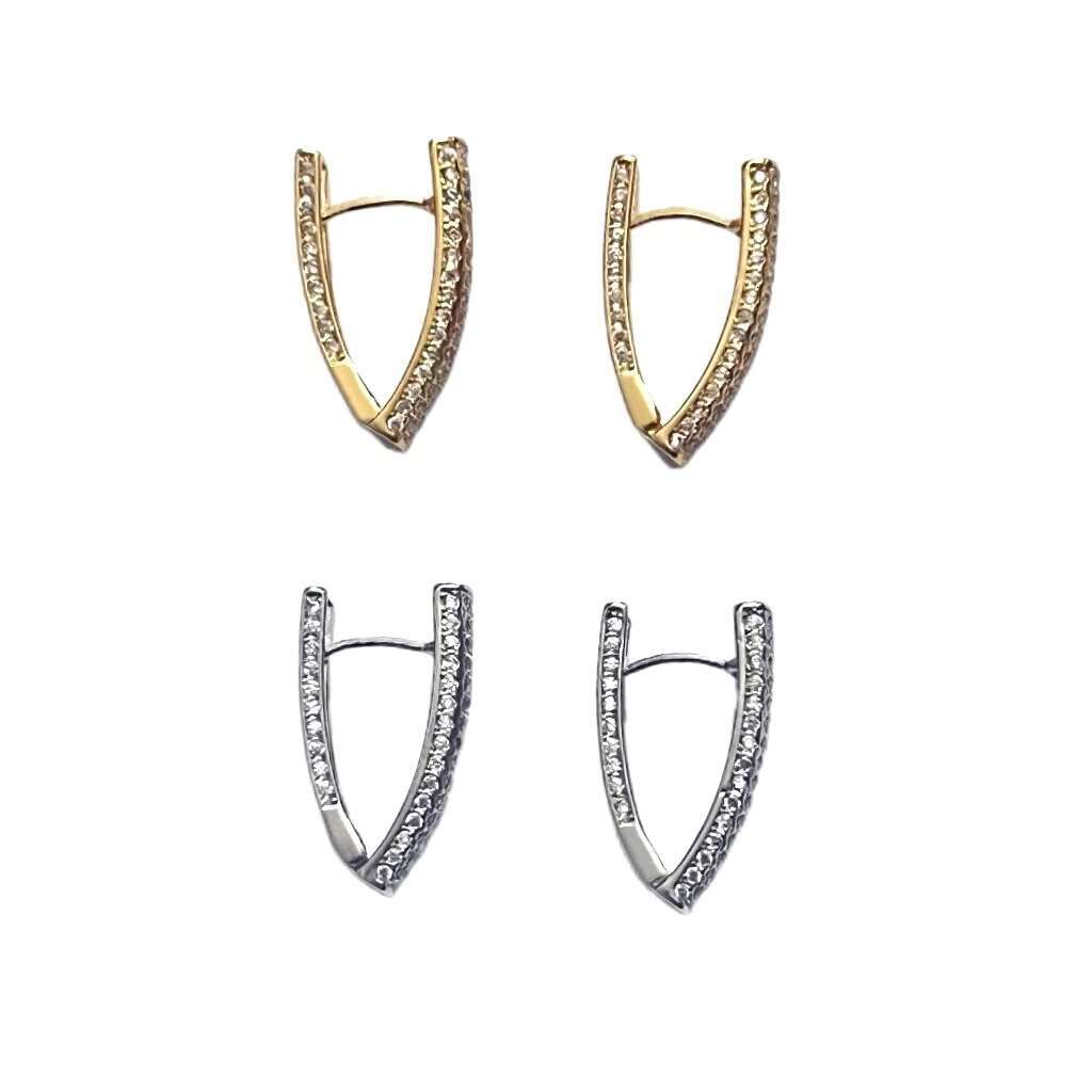 Wholesale 2024 Versatile Classic Gold Leaf Brass Moissanite Vintage Dropping Earrings for Women Girls Waterproof Trendy Fashion Gift