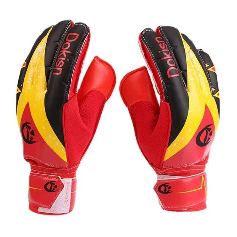 Goalkeeper gloves all finger latex goalkeeper gloves portable anti slip football training gloves football protective equipment for adults and children