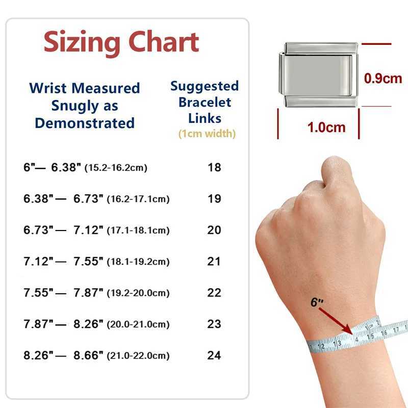 Youvelst Romantic Charm Bracelet Flower Series Italian Charm Links Fit 9mm Bracelet Stainless Steel Making DIY JewelryC250411