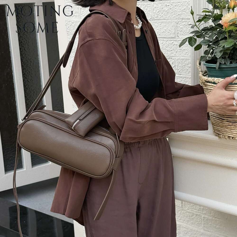 Motingsome Spring Designer Bags 2 Pcs Set Crossbody Shoulder Handbag And Purses Fashion Messenger Saddle Satchel 2025 New