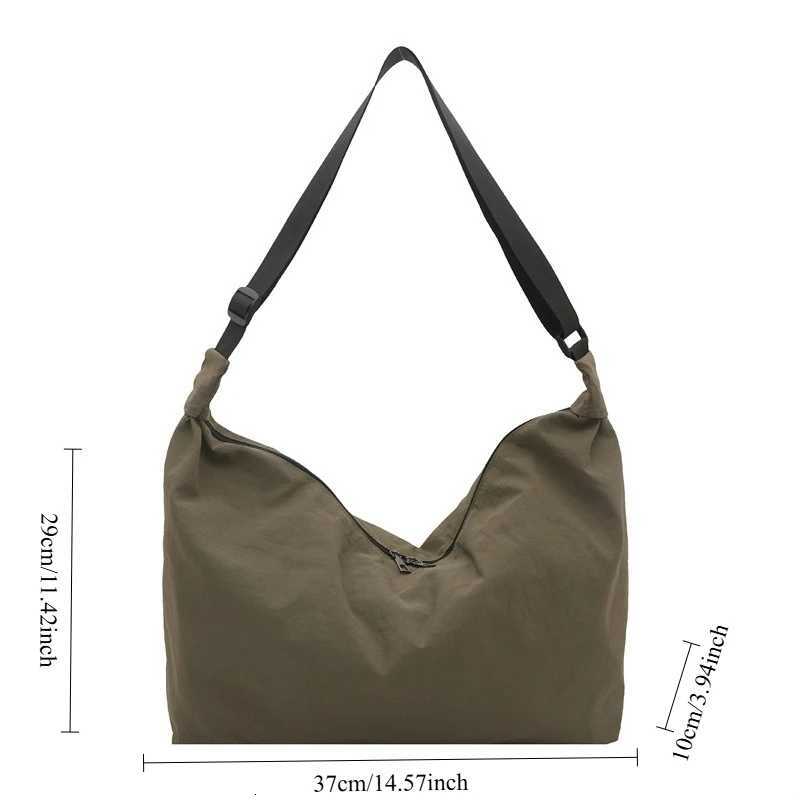 New Korean Style Crossbody Bag Large Capacity Lightweight Casual Shoulder Bag Textured Casual and Simple Design Bags for TravelT2511112