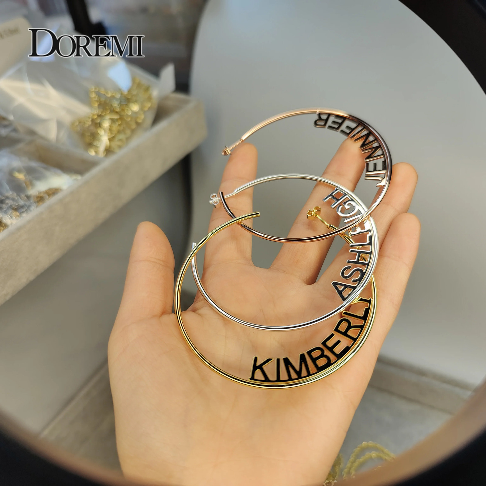 70mm custom name earrings personalized name earrings name rings 250409