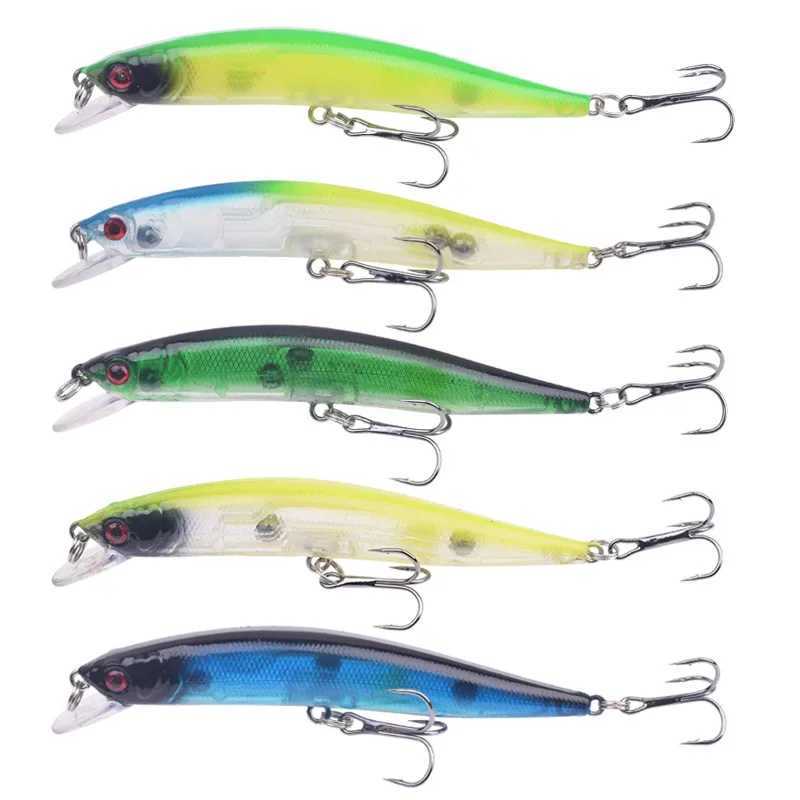 1 Pc Floating Fishing Lure 10cm 8g 3D Eyes Minnow Wobblers Tackle Aritificial Laser Plastic Hard Bait Bass Crankbaits Pesca Z250411