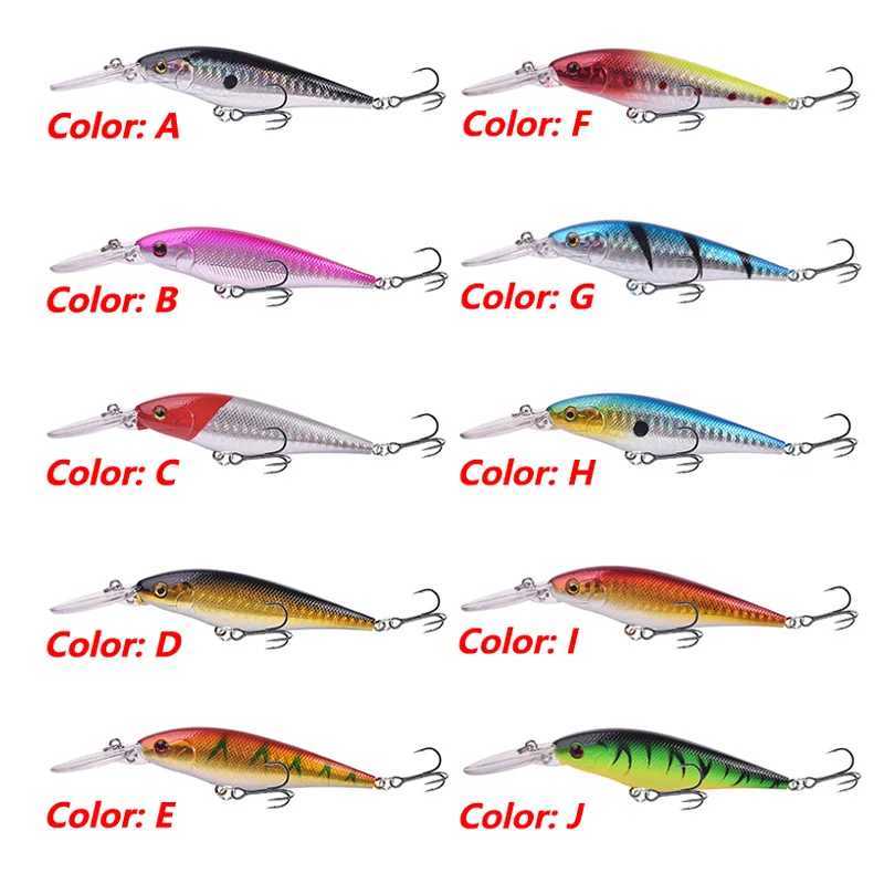 1 Pcs Floating Minnow Fishing Lures 11cm 10g Long Lips Wobblers Plastic Artificial Hard Bait With 6# Hooks Bass Pike Crankbaits Z250411