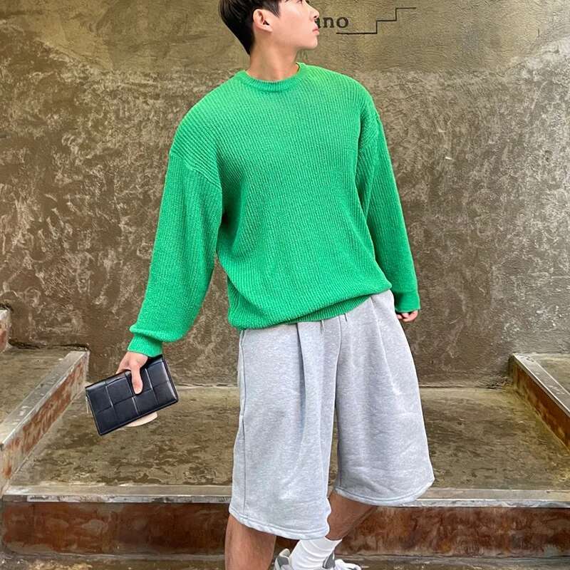 Casual Korean Summer Sports Shorts Quality Men's Clothing Haruku High Street Drawstring Running Short Pants
