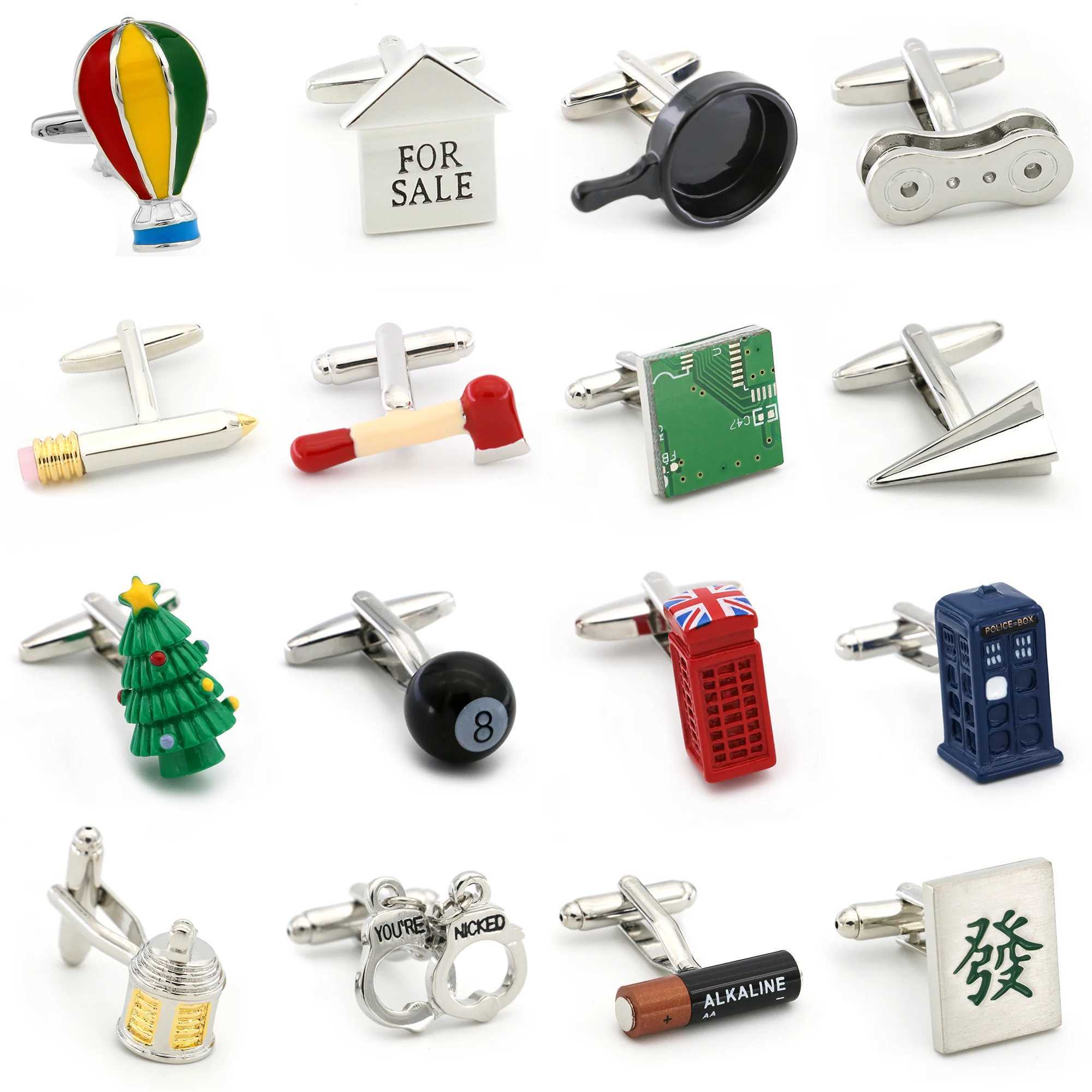 Mens daily life cufflinks made of high-quality brass material with various hobbies design options wholesale and retail of cufflinksT250412