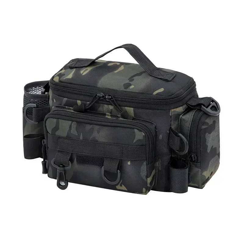 Multifunctional Fishing Tackle Shoulder Bag Storage Bag Portable Fishing Rod Holder Outdoor Sports Bag Flying Fishing Z250411