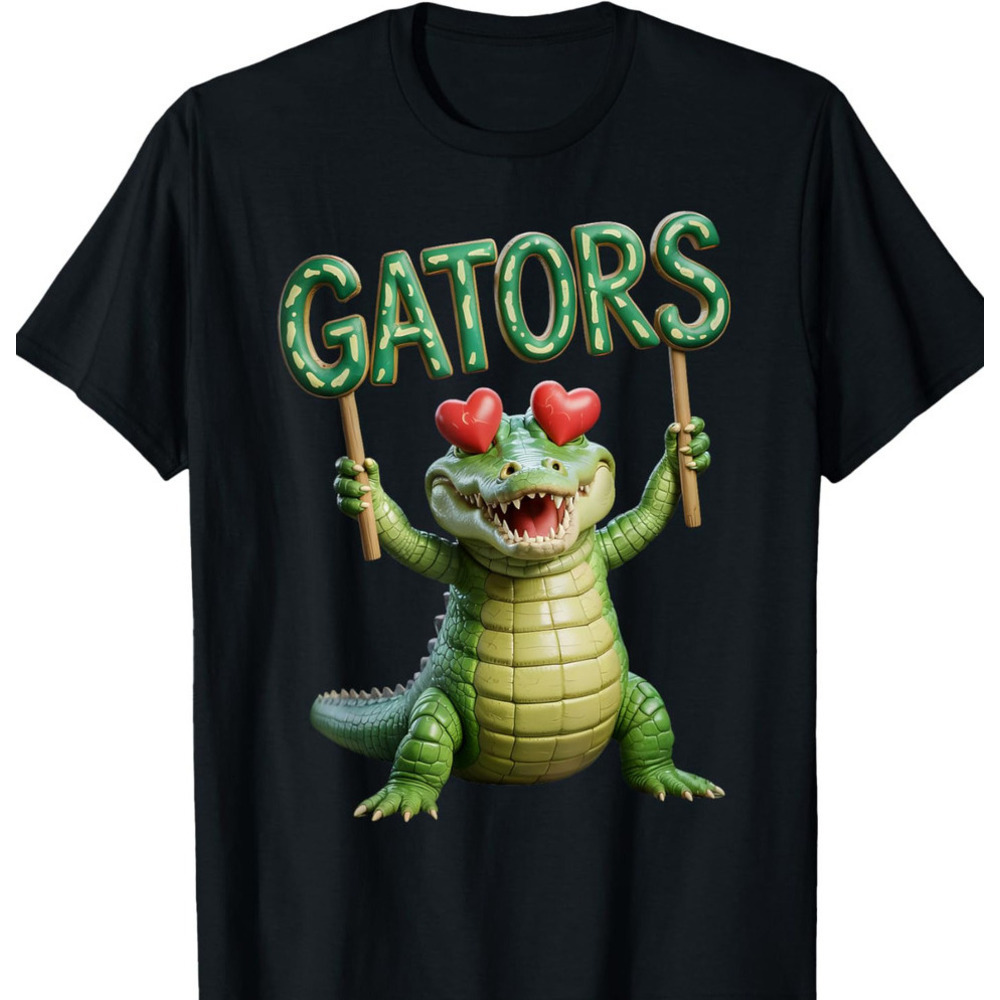 T shirt for Mens Cute Gators Alligator Lovers Apparel for Men Women Graphic Tee Casual Tops Clothes Short sleeve