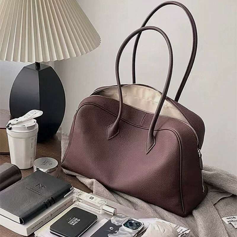 Designer Bag Large Capacity Fashion Female Shoulder 2025New Genuine Leather Big Ladies Hand Bags High Quality Designer Women Totes
