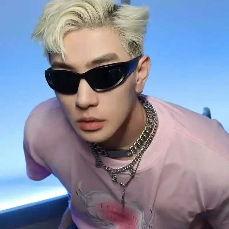 Mens Silver Y2K Sunglasses Outdoor Cycling Sports Sun Glasses Women Vintage Shades Trendy Punk Goggle Eyewear 2000S Aesthetic Z250411