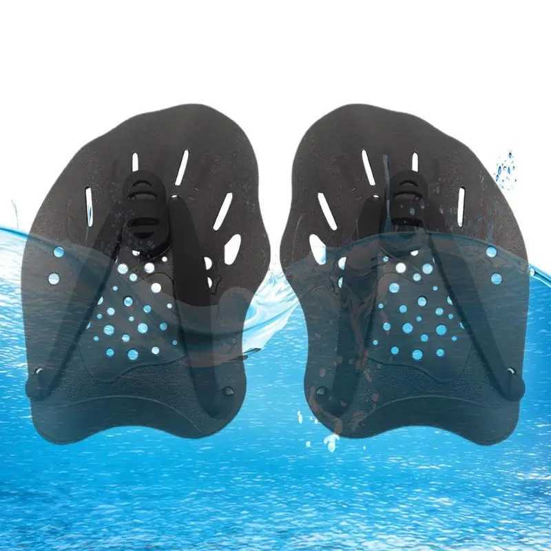 Adult Child Professional Swimming Paddle Girl Orthodontic Hand Finger Flip Cover Palm Network Gloves Paddle Swimming AssistY250412