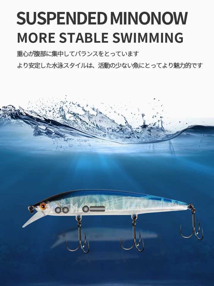 BEARKING 110mm 16g Hot Fishing Tackle A+ Tungsten System Fishing Lures Minnow Bait Suspending Bait 16colors for Choose Z250411