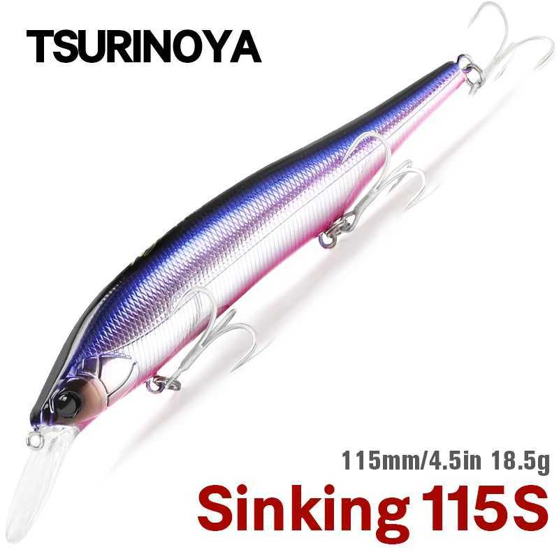TSURINOYA 115S NYX SinKing Minnow Jerkbait 18.5g 115mm Saltwater Tungsten Weight System Artificial Professional Fishing Lure Z250411