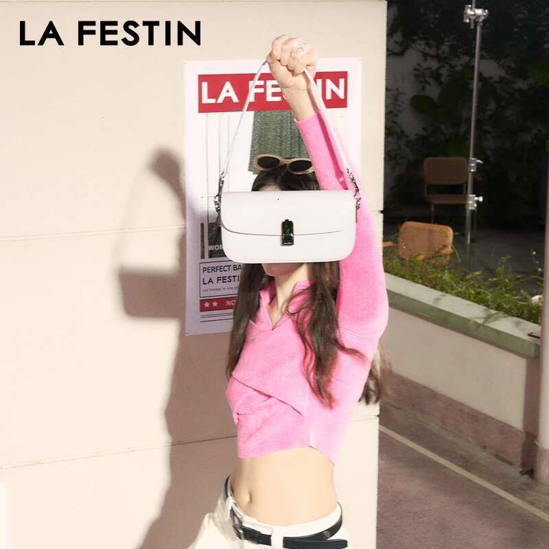 LA FESTIN 2024 New Crossboby Messenger Women's Underarm Saddle Fashion Denim Shoulder Bag Handbag Y2k Bag