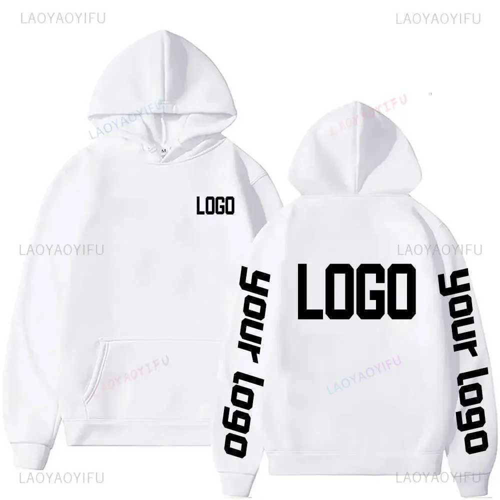POD customization Customized Personalized Hoodies Warming Long Sleeve Sweatshirt Student Casual Custom Printed Text DIY Hoodie Fashion TopsT251112