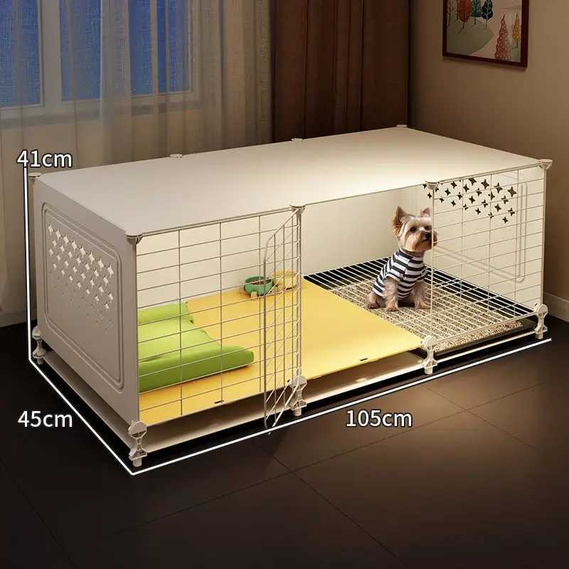 Pet product supply accessories for small dog cages with iron mesh toilet isolation area indoor isolation cage pads X250412