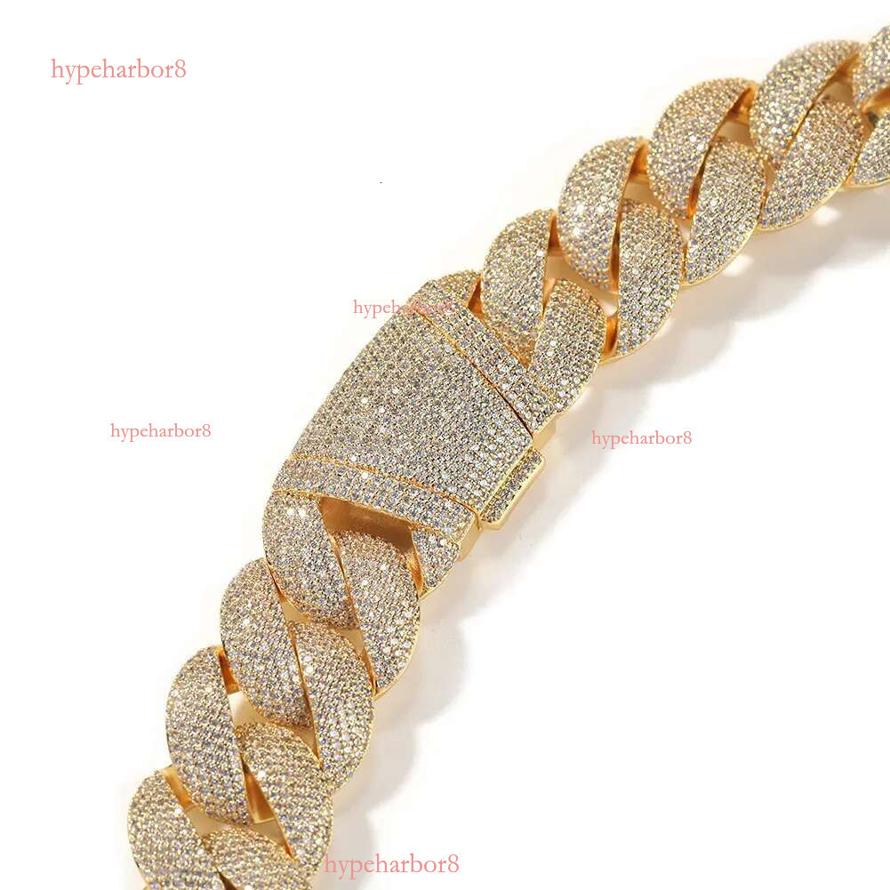 UWIN 24mm Heavy Miami Cuban k Chain Necklaces Men Iced Out CZ Stones Bg Bracelets Hip Hop Jewelry for Gift 241113