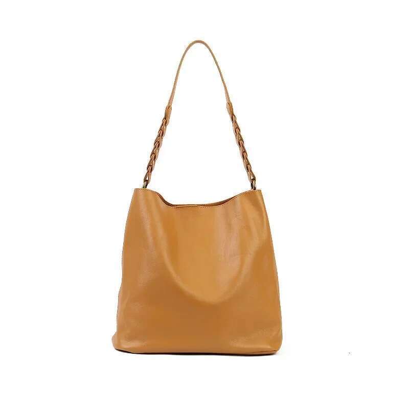 Women's Handbag Niche Design Tote Leather Large-Capacity Fashionable Simple Bag