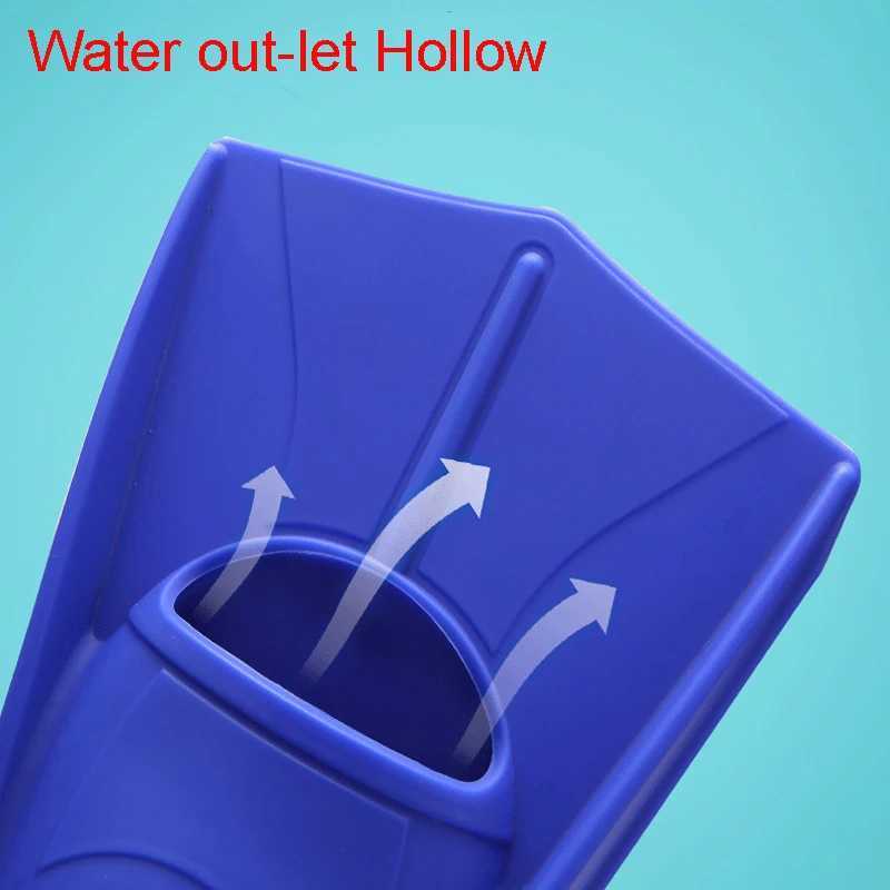 Silicone professional scuba diving fin short mens inflatable swimming fin childrens flip device setY250412