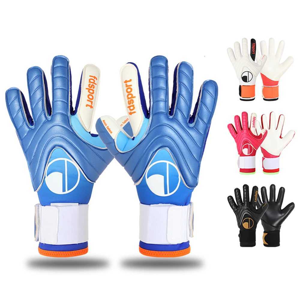 Men Women Professional Football Soccer Rugby Training Match Goalkeeper Gloves Goalie Glove Non-slip 4mm Thicken Latex ProtectionW251112